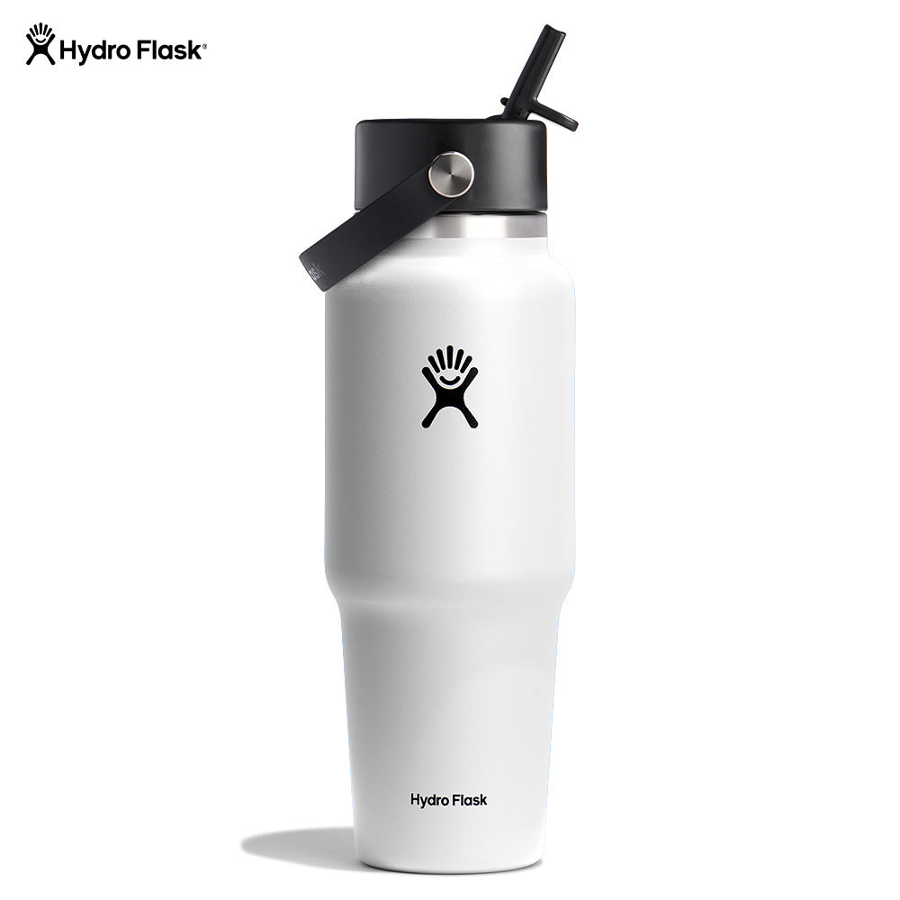 White Hydro Flask 32 Oz Straw Lid Hydro Flask Wide Mouth With Flex