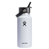 Hydro Flask Wide Mouth Flex Straw Cap 32 oz WHITE