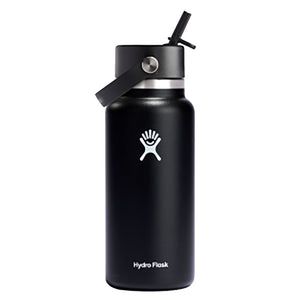 Hydro Flask Wide Mouth Flex Straw Cap 32 oz BLACK