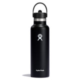 Hydro Flask 21Oz Black Standard Mouth Straw Cap