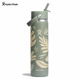 Hydro Flask Wide Mouth Flex Straw Cap 24 oz BOTANICAL BLISS AGAVE