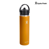 Hydro Flask Wide Mouth Flex Straw Cap Fossil 24Oz