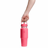 Hydro Flask Wide Mouth Flex Straw Cap Travel Bottle 32 oz Popstar Pink