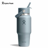 Hydro Flask Wide Mouth Flex Straw Cap Travel Bottle 24 oz Shale Gray