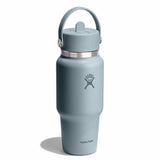 Hydro Flask Wide Mouth Flex Straw Cap Travel Bottle 24 oz Shale Gray
