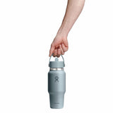 Hydro Flask Wide Mouth Flex Straw Cap Travel Bottle 24 oz Shale Gray