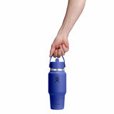 Hydro Flask Wide Mouth Flex Straw Cap Travel Bottle 24 oz Capri Blue