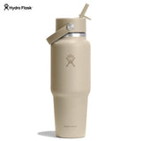 Hydro Flask Wide Mouth Flex Straw Cap Travel Bottle 32 oz Tonal Oat