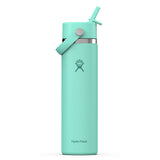 24 oz Wide Mouth with Flex Straw Cap - Mermaid Green