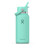 32 oz Wide Mouth with Flex Straw Cap - Mermaid Green