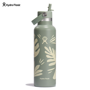 Hydro Flask Standard Mouth Flex Straw Cap 21 oz BOTANICAL BLISS AGAVE