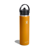 Hydro Flask Wide Mouth Flex Straw Cap Fossil 24Oz