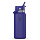 32 oz Wide Mouth with Flex Straw Cap - Capri Blue