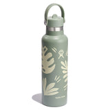 Hydro Flask Standard Mouth Flex Straw Cap 21 oz BOTANICAL BLISS AGAVE