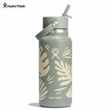 Hydro Flask Wide Flex Straw Cap Botanical Bliss Agave 32 oz