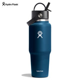 Hydro Flask Wide Flex Straw Cap Travel Bottle Indigo 32Oz