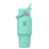 24 oz Wide Mouth Travel Bottle with Flex Straw Cap - Mermaid Green