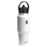 Hydro Flask Wide Mouth Straw Cap Travel Bottle 32 oz WHITE