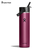 Hydro Flask Lightweight Wide Mouth Flex Straw Cap 24 oz Garnet Red