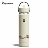 Hydro Flask Wide Mouth Flex Straw Cap 24 oz Glitch White