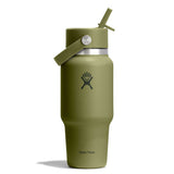 24 oz Wide Mouth Travel Bottle with Flex Straw Cap - Palmer Green