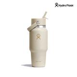 Hydro Flask Wide Mouth Flex Straw Cap Travel Bottle 24 oz Coconut