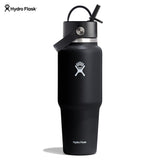 Hydro Flask Wide Mouth Straw Cap Travel Bottle 32 oz BLACK
