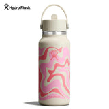 Hydro Flask Wide Mouth Flex Straw Cap 32 oz Callie Pink