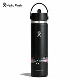 Hydro Flask Wide Mouth Flex Straw Cap 24 oz Glitch Black