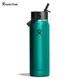 Hydro Flask Lightweight Wide Mouth Flex Straw Cap 32 oz Emerald Green