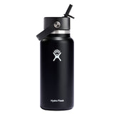 Hydro Flask Wide Mouth Flex Straw Cap 32 oz BLACK