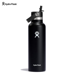 Hydro Flask Standard Mouth Flex Straw Cap 21 oz BLACK