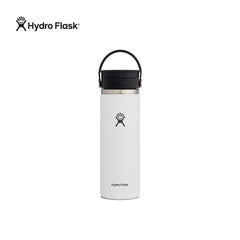 Hydro Flask Wide Mouth Flex Sip Lid 20 oz Water Bottle - White 